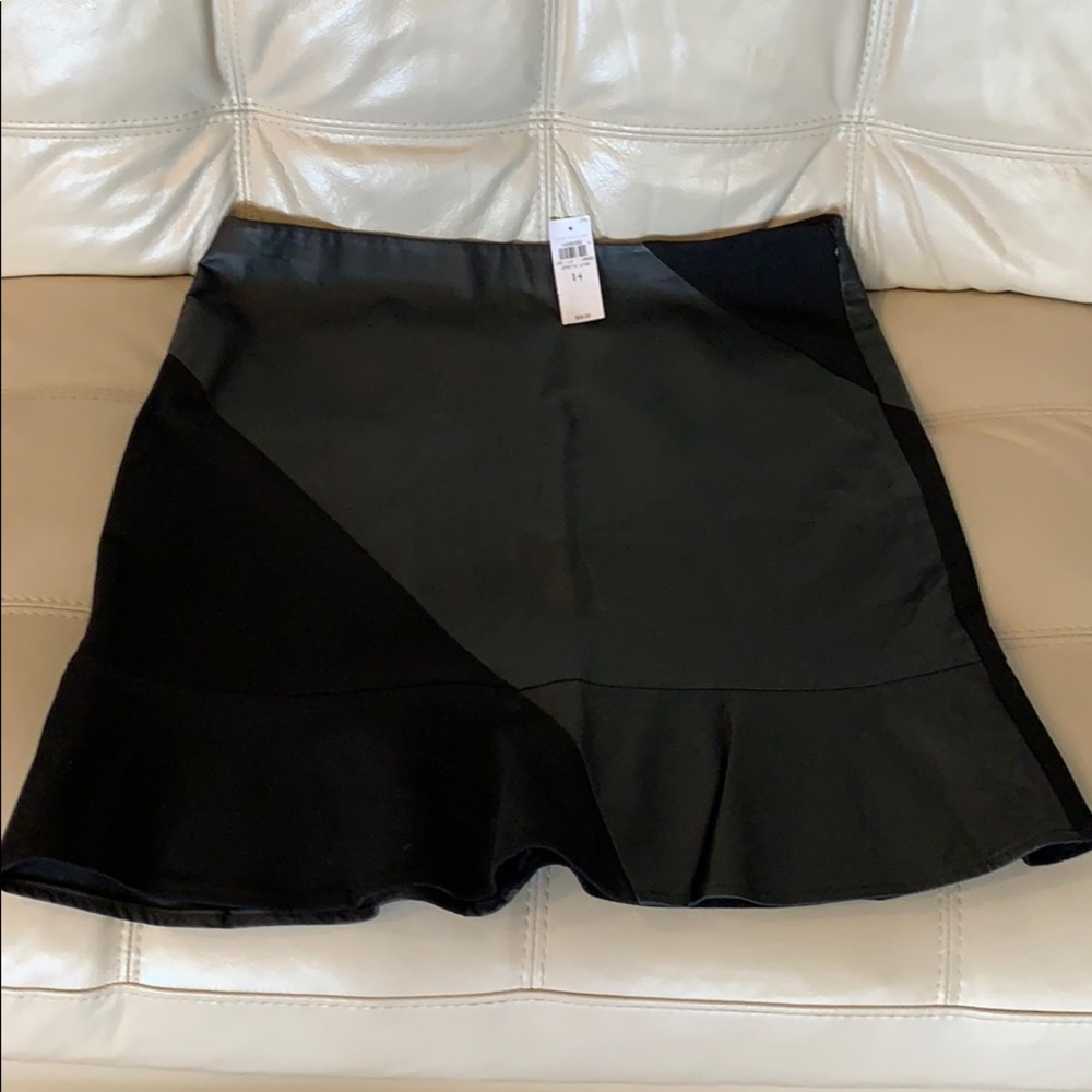 Ann Taylor Faux Leather Skirt